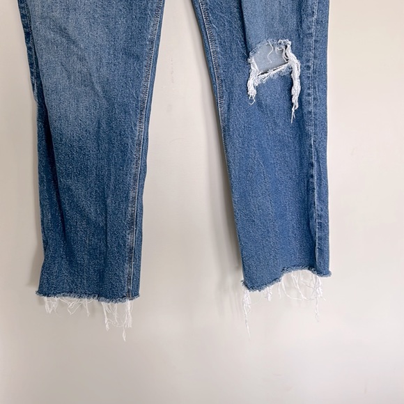 High rise Slouch straight jeans - Picture 2 of 4